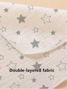 5件装婴儿围兜和拍嗝巾多功能喂奶巾，款式随机 - 彩色 - 查看 3