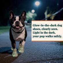 Dog Shoes For Hot Summer Pavement Dog Shoes For Small Dogs Waterproof Dog Boots Paw Protectors NonSlip Dog Rain Booties Easy Clean Sandals For Beach Khaki Size 3 - Màu Khaki - Xem 4