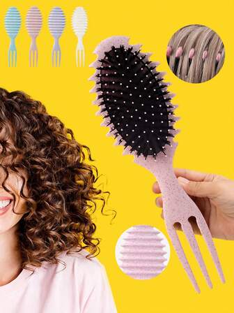 1 件卷发刷、椭圆形卷发梳、发刷、梳子、美发工具、理发沙龙美发产品及配件、美容旅行必需品、返校、旅行度假必需品、女士发饰