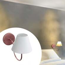 Indoor Classic Curved Wall Sconce With Dome For Living Room, Hallway, Bedroom, Bed, Headboard, Washroom Decoration - Cúp vàng hồng trắng - Xem 3