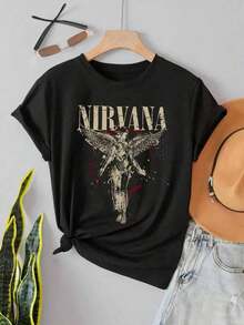 camisetas blusas para dama casuales elegantes premium playeras juvenil disfraces sudaderas para mujer camisetas de mujer liso playera disfraces de mujer niña disfraz pijamas pillamas para dormir de mujer pijamas para parejas - Negro - Ver 1