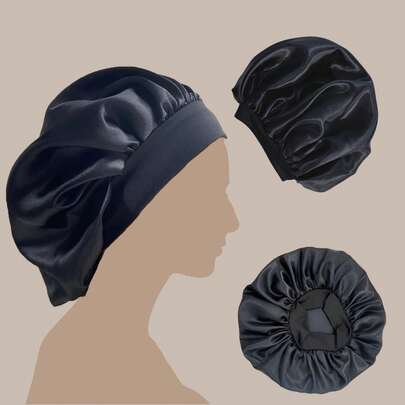 Touca de cetim anti-frizz com faixa (PEQUENA)