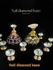 KIRAME Nagelrhinestone Ständer Halter Set: 1 Basis & 5 austauschbare Wachsköpfe, 4,4*5,6 cm, DIY Nail Art zu Hause, Nagelstudio, Nagelbedarf, Werkzeuge, Weihnachten, Neujahr, Festivalgeschenk