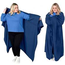 Wearable Blanket - Lightweight Sofa Bed Home Goods - Dual Pocket Lined Warm Long Couple Winter Nap Blanket, Soft & Comfortable Wearable Blanket, Suitable For Living Room, Bedroom, Travel, Multifunctional Blanket, Great Gift (One Size)