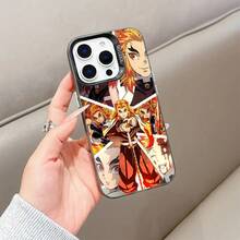 Funda para for  con el atrevido estilo de Rengoku Kyojuro, compatible con modelos 17, 16E, 16, 15, 14, 13, 12, 11 Mini, Pro, Max, Air, X, XR, XS Max, 8 y 7 Plus.Diseño anti-caídas con acabado mate.¡Protege tu Tanjiro con estilo!Funda para celular, cubierta práctica. - Color mezclado 1 - Ver 7
