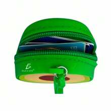 ELE-GATE Avocado silicone wallet, card bag - Verde - Ver 3