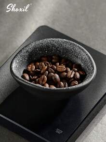 shoxil 1个咖啡豆托盘，瓷质咖啡豆量杯，咖啡豆容器，可用于称量咖啡豆、存放小零食 - 彩色 - 查看 5