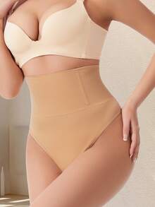 High Waist Seamless Shaping Panties For Women, Tummy Control, Butt Lifting, Waist Slimming Shapewear - Bronze - View 7