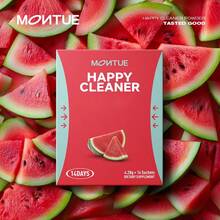 MONTUE Watermelon And Berry Superfoods Happy Cleaner Probiotic Powder,Weight Loss Products,Happy Cleaner Para Bajar De Peso, Natural Antioxidant & Greens Mix With Fruits And Veggies,Probiotics For Women(14 Days, Blue Raspberry & Watermelon) - WETERMELON - 查看 1