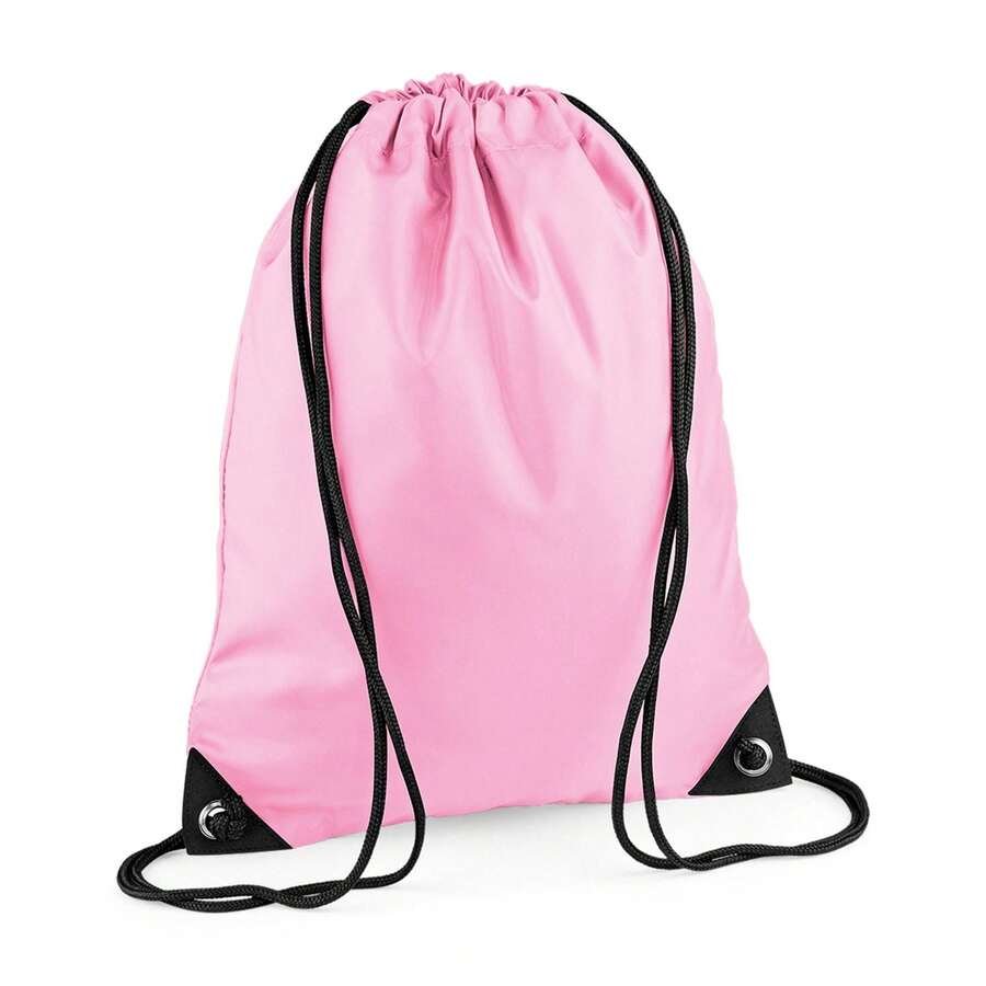 Bagbase Premium Drawstring Bag (Classic Pink) - 100% Polyester - 100gsm - (RW9090) - Pink - View 1