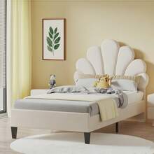 Kids Bed Frames, Headboards & Footboards - Beige + Padded + 90cm*200cm - View 1