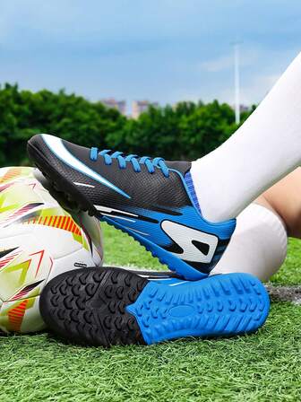 Unisex Football/Soccer Shoes, Lightweight Anti- Cleats Soccer Trainers For Teens, Sports Athletic Shoes With Good Foot Feel And Comfort