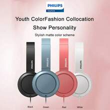 PHILIPS TAH4105 Wired Over-Ear Headphones With Bass, Suitable For Computer, Gaming, Monitoring - Noise-Proof, Foldable, Dynamic Bass And Comfortable Earcups, For Music, Gaming And Online English Learning - Nhiều màu - Xem 5