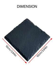 1 Piece Natural Slate Stone Coaster, Tea Coffee Gin Beer Wine Whiskey Gift, Unique Ideal Gift For Him, Her, Boyfriend, Girlfriend, Dad, Mom, Family, Friends, Suitable For Anniversary, Valentine's Day, Mother's Day, Birthday, Holiday Party, Father's Day, Graduation Ceremony, Wedding, Couple Gift, Wedding, Christmas, Gift, Party Favor, Room Decor, Bedroom Decor, Living Room Decor, Art, Home Decor, Fall Decor, Christmas Decor, Christmas - Multicolor - View 12