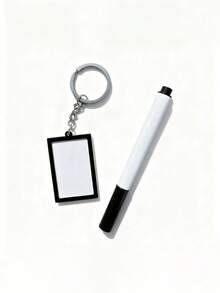 Funny Mini Writable Message Board Keychain, Suitable As A Small Gift, Humorous And Warm Keyring Christmas Bag Charms Car Teacher Friend Sister Gift Ideas