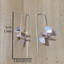 1 Pair Vintage Minimalist Spiral Asymmetrical Design Earrings, Suitable For Women's Daily Wear And Gift-Giving, All Seasons - Yellow Gold - View 5