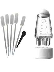 1 cọ massage da đầu bằng dầu, chai đựng serum dưỡng tóc đa chức năng có đầu lăn, răng cưa chính xác để thoa chất lỏng (dung tích 6ml), thích hợp cho tinh chất kích thích mọc tóc, dầu và các sản phẩm chăm sóc tóc, dùng tại nhà và khi đi du lịch. - Nhiều màu - Xem 12