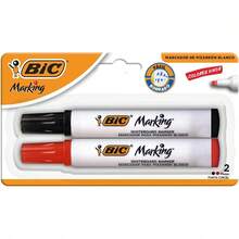 , Marking, Marcador de pizarrón, Colores Negro y Rojo, Ancho de línea 3.0 y 5.9mm, White Board Dura Hasta 4 días destapado 2 piezas - Surtido de 4 colores - Ver 1