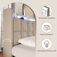 Bed Frames - Beige - Visa 5