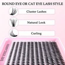 LIMEIKAI 240 Stücke gemischte Einzelwimpern (8-14mm): 12 Stücke/20 Stücke/30 Stücke Optionen, True Love & TUFF/SCREEN/EXTENSION Styles