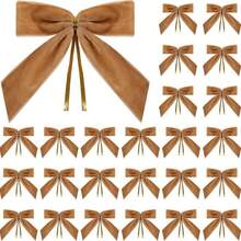 24 pezzi - Fiocchi in nastro, fiocchi in velluto, fiocchi, fiocchi in raso adesivi, confezioni regalo, piccoli fiocchi in nastro, nastri biadesivi per artigianato, torte, spuntino, borse, decorazioni per matrimoni, spose, San Valentino - Multicolore - Visualizzare 6