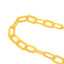 XIANXUS 200ft Plastic Barrier Chain Yellow Plastic Chain Links Weatherproof Safety Link Crowd Control Barriers Garden Fence Decoration - Yellow - View 10