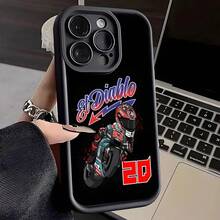 Funda de teléfono Fabio Quartararo Moto NO.20 compatible con  16 Pro Max 15 Pro 14 Plus 13 12 11 XR XS Max X 7 8 Plus, funda trasera de TPU suave, compatible con funda de  17, funda de  17 Pro, funda de  17 Pro Max - z2 - Ver 2