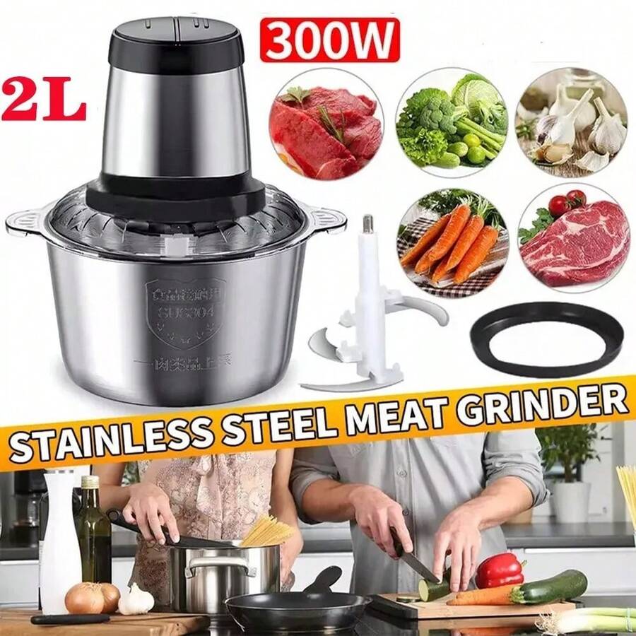 2L Electric Meat Grinder Food Processor Fruits Blender Veg Chopper Sausage Maker - Xem 1