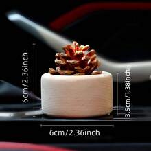 1 Stück Holz Ätherisches Öl Diffuser - Natürliches Tannenzapfen Design. Dieser kompakte zylindrische Diffuser benötigt keine Batterien und ist ideal für den Heimgebrauch, Feierlichkeiten, Partygeschenke, Büros, Autos, Schränke, Yoga-Studios und Spas. Perfekt für Schlafzimmer Dekoration, Wohndekoration, Diffusion ätherischer Öle und als Geschenk.