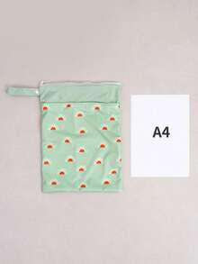 1 个防水可重复使用干湿袋，带两个拉链口袋，适用于旅行、海滩、泳池、日托、脏婴儿用品、瑜伽、健身包，可装泳衣或湿衣服