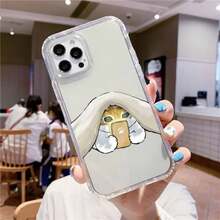 Funda de teléfono con diseño de pareja de gatos de dibujos animados compatible con iPhone 16, 11, 12, 13, 14, 15 Pro MAX, 7 Plus, Mini, SE. Funda transparente y resistente a golpes compatible con iPhone 17, 17 Pro y 17 Pro Max. - -10 - Ver 3