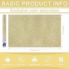 Arthome 40x310CM Papel Tapiz Autoadhesivo,Vinilo de PVC Impermeable, a prueba de Aceite,Papel Pintado para Cubierta de Muebles, Encimera, Cocina, Revestimiento de Estante Grano Seda Gris - Amarillo - Ver 11
