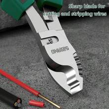 1把电缆剪钳，又称电线剪钳、电缆剪、剥线钳，6英寸、8英寸、10英寸可选，工业级，大开口，可压接，电缆剪钳、电线剪钳、剥线钳，锋利刀刃，高硬度，电工专用钳子工具