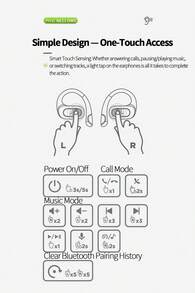 HTC NE10 Bluetooth Headset With Directional Sound Transmission Technology, Quicksand Light Effect, Lightweight Soft Silicone Material, Clear Stereo Surround Sound, A Must-Have For Business Commuting - Orange - View 9