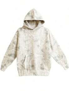 Maple Leaf Print Hoodie For Men And Women Camo Hoodie Oversized Sweatshirt With Pockets Sets Fall Outfits - White - View 7