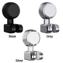 Adjustable Shower Head Holder Suction Cup Type Relocatable Showerhead Bracket Wall Mounted Handheld Sprayer Support - Grey - View 5