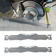 2-Piece Premium Wheel Alignment Tool Plates With Hanging Holes, Heavy-Duty Steel Construction, Precise Alignment, Rust-Resistant, Professional Mechanic Wheel Alignment Tool, Easy To Install, Universal, Toe Alignment Tool Plates 2-Piece - Silver - View 9