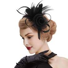 1 Stück Goldener Fascinator Hut für Frauen, geeignet für Teegesellschaft, Pferderennen, Geburtstagsfest, Strandparty, Familientreffen, Alltagskleidung, 2-in-1 Haarspange & Haarband, Haarreifen, Haarreif, Haarband als Haaraccessoire für Frauen