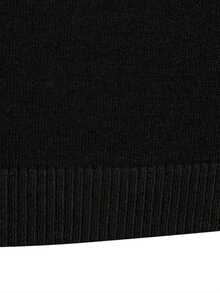 GRDR Men's Solid Color Turtleneck Soft Pullover Sweater, Casual & Warm For Autumn/Winter - Black - View 8
