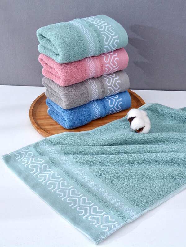 Kit 4 Toalha de Rosto Praia  Algodão Felpuda Pequena Alta Absorção e Resistência