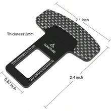 Paquete de 8 Clips para cinturn de  de coche, clips de sujecin automotriz, Hebilla de Reduccin de Ruido Universal, Gadgets para Auto para Todos los Coches - inicial - Ver 4