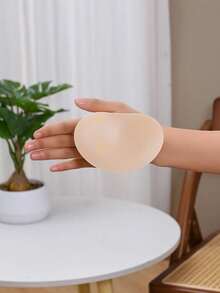 2/4 Stücke Schwarz-Aprikose Büstenhalter Polster, Länge 11 cm, Breite 8 cm, klebende BH Einsätze zum Anheben, wasserdicht für Sport, Bademode, Bikinis, Kleider