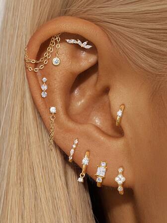 1 szt./2 szt. Srebro próby 925, hipoalergiczne, klasyczne kolczyki typu huggie hoop z płaskim tyłem, do przekłuwania chrząstki, do przekłuwania helisy, biżuteria do codziennego noszenia, na ślub, rocznicę, Walentynki