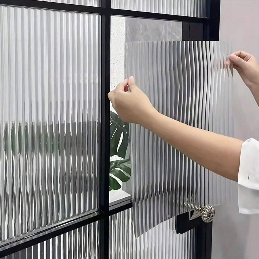 1pc Elegant Frosted Glass Film For Bathroom, Sliding Door, Anti-Peeping, Privacy Protection