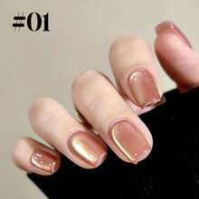 10ML/PCS 水金色浅紫黑色玻璃珠猫眼磁铁凝胶指甲油美甲用品2025新款秋季款紫黑色猫眼指甲胶UV光指甲适用于指甲和脚趾甲沙龙使用圣诞指甲紫色指甲粉色指甲蓝色指甲 - 彩色 - 查看 3