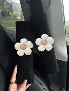 1pc/2pcs Car Seat Belt Shoulder Protector Cartoon Cute Car Seat Belt Anti Pinch Protective Cover