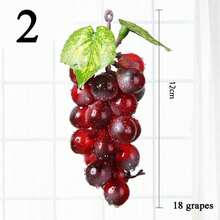 Artificial Fruit Grapes Plastic Fake Decorative Fruit Lifelike Home Wedding Party Garden Decor Mini Simulation Fruit - Multicolor - View 18
