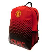 Manchester United FC Fade Design Backpack (Red) - 100% Nylon - (TA5952) - Red - View 1
