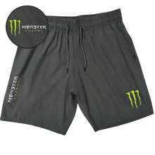 SHORTS BERMUDA TACTEL ELASTANE MONS_TER PREMIUM ENERGIA CROSS SUMMER PROMOTION - 黑色 - 查看 4