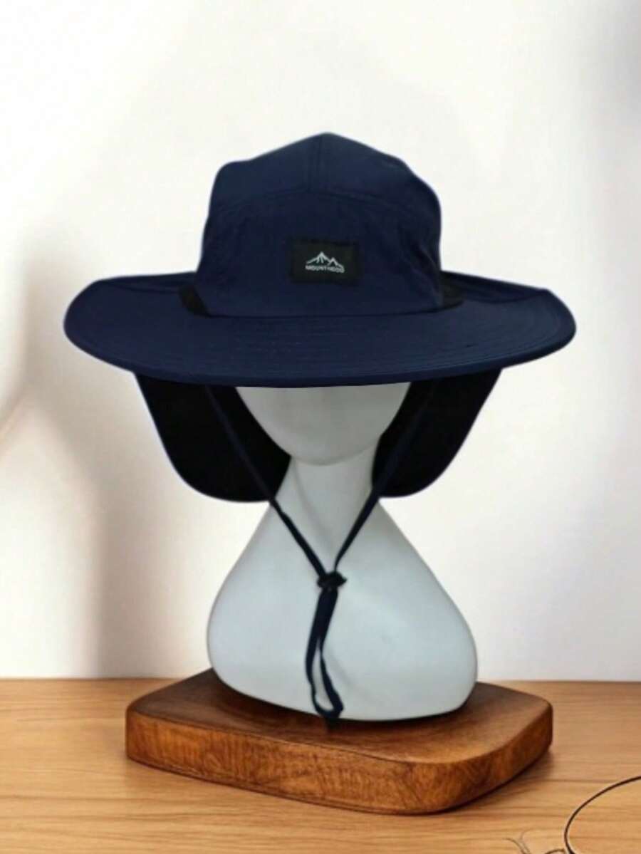 Unisex Wide Brim Waterproof And Quick-Drying Caps Outdoor Visor Bucket Hats Mesh Breathable Sun Hat With Neck Flap